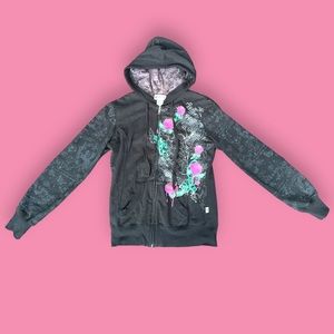 ✮ Y2k grunge self esteem zip up hoodie ✮